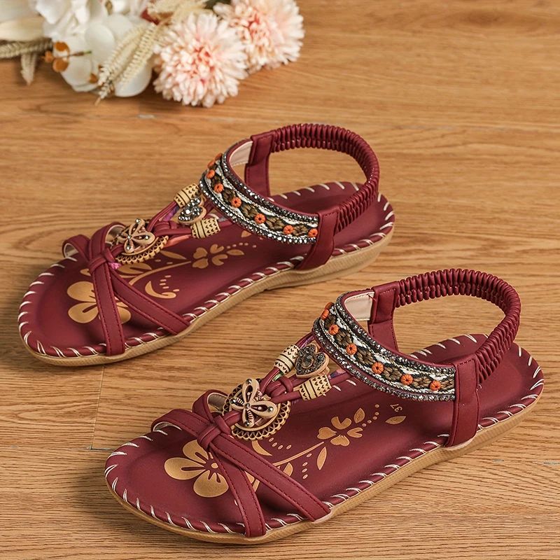 Femmes - Sandales - Matériaux de haute qualité - Forme confortable, style décontracté - Chaussures d'été