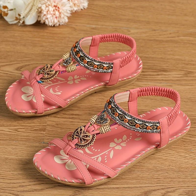 Femmes - Sandales - Matériaux de haute qualité - Forme confortable, style décontracté - Chaussures d'été