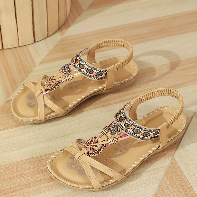 Femmes - Sandales - Matériaux de haute qualité - Forme confortable, style décontracté - Chaussures d'été