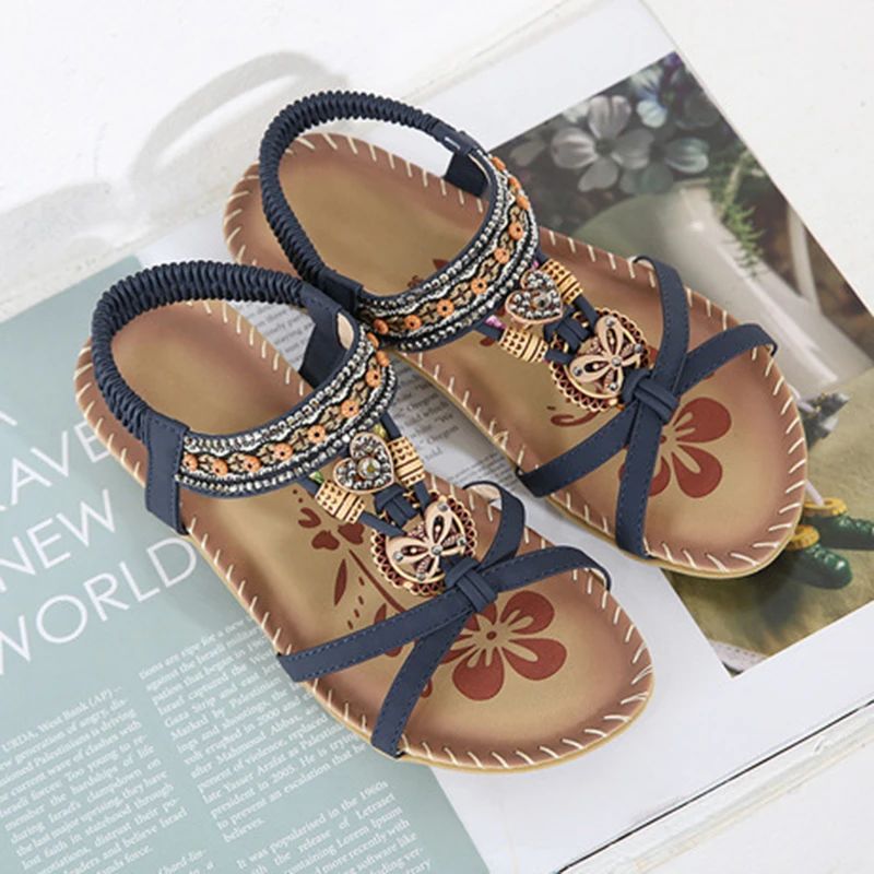 Femmes - Sandales - Matériaux de haute qualité - Forme confortable, style décontracté - Chaussures d'été