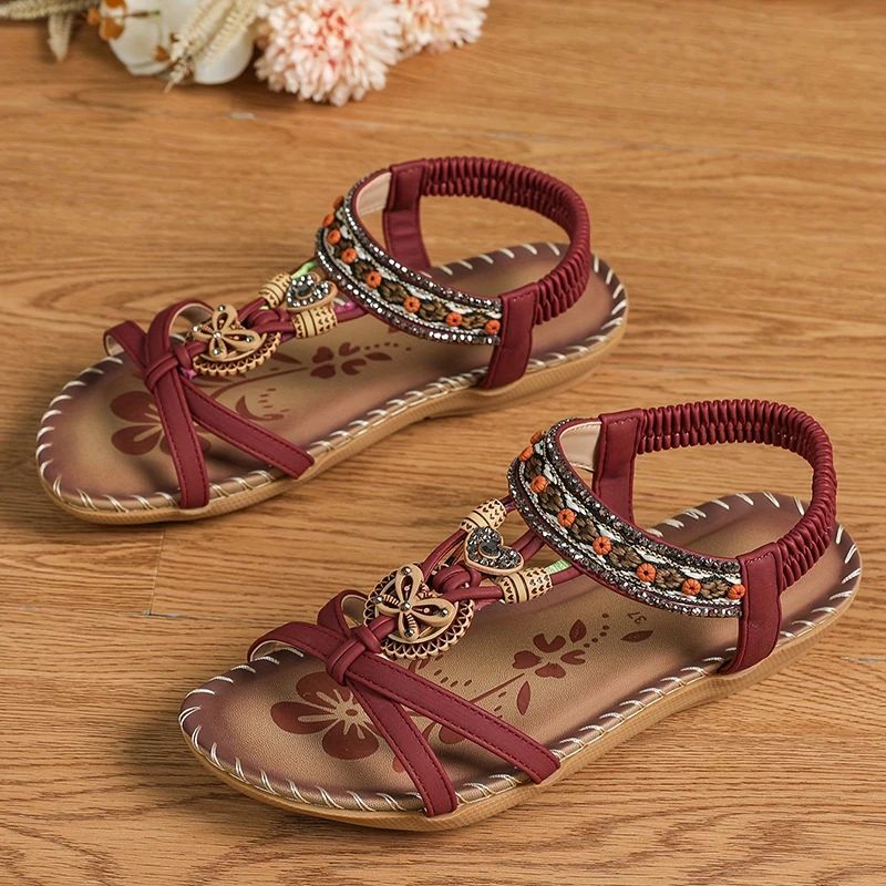 Femmes - Sandales - Matériaux de haute qualité - Forme confortable, style décontracté - Chaussures d'été