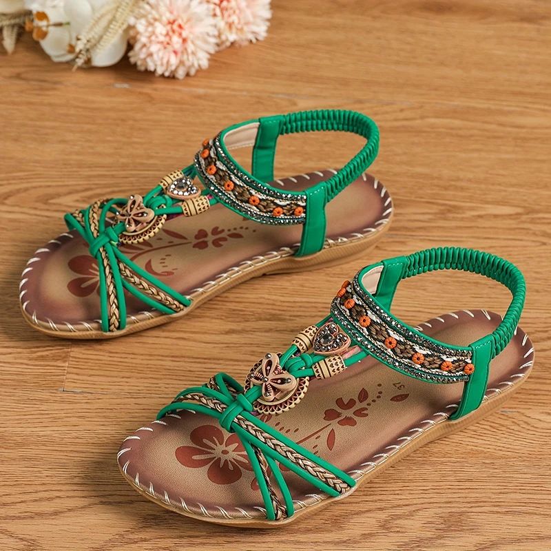 Femmes - Sandales - Matériaux de haute qualité - Forme confortable, style décontracté - Chaussures d'été