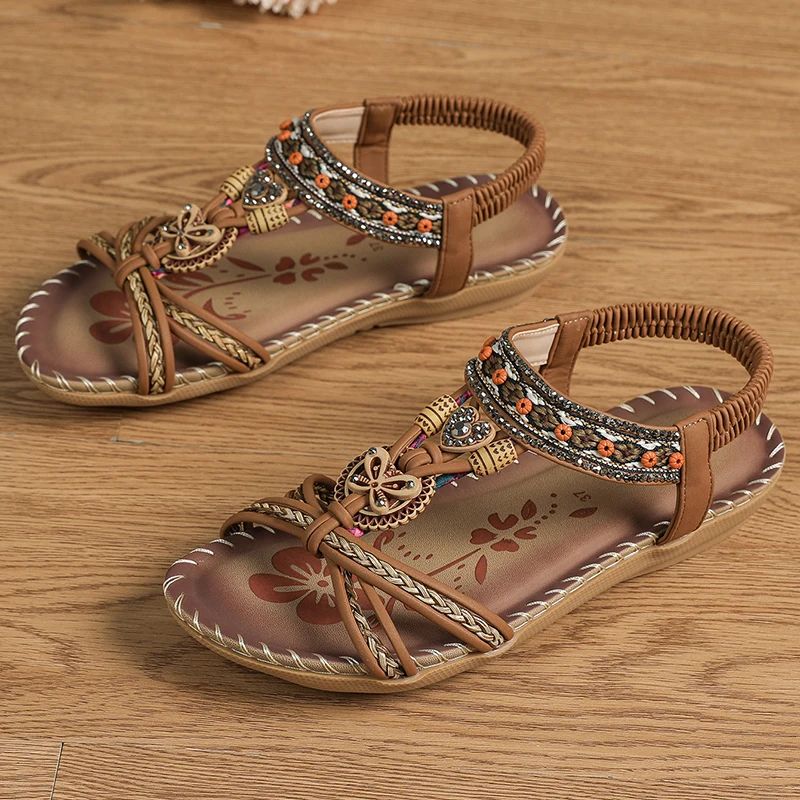 Femmes - Sandales - Matériaux de haute qualité - Forme confortable, style décontracté - Chaussures d'été