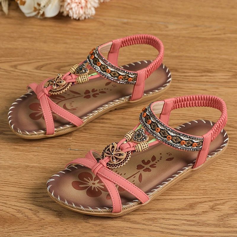 Femmes - Sandales - Matériaux de haute qualité - Forme confortable, style décontracté - Chaussures d'été