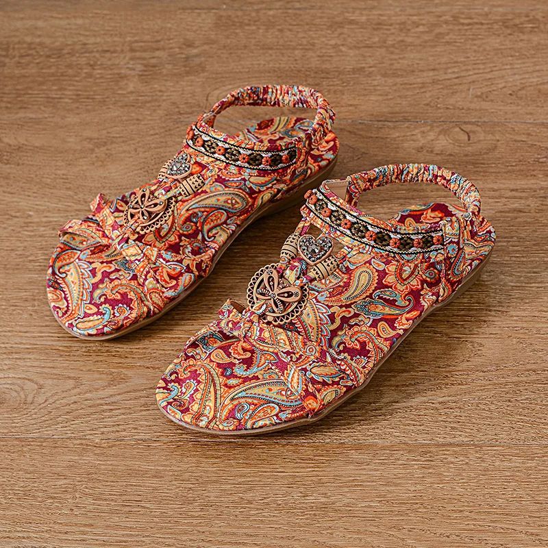 Femmes - Sandales - Matériaux de haute qualité - Forme confortable, style décontracté - Chaussures d'été