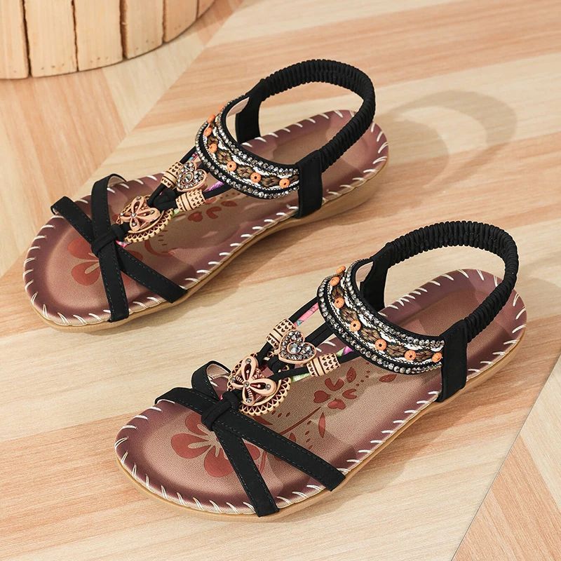 Femmes - Sandales - Matériaux de haute qualité - Forme confortable, style décontracté - Chaussures d'été