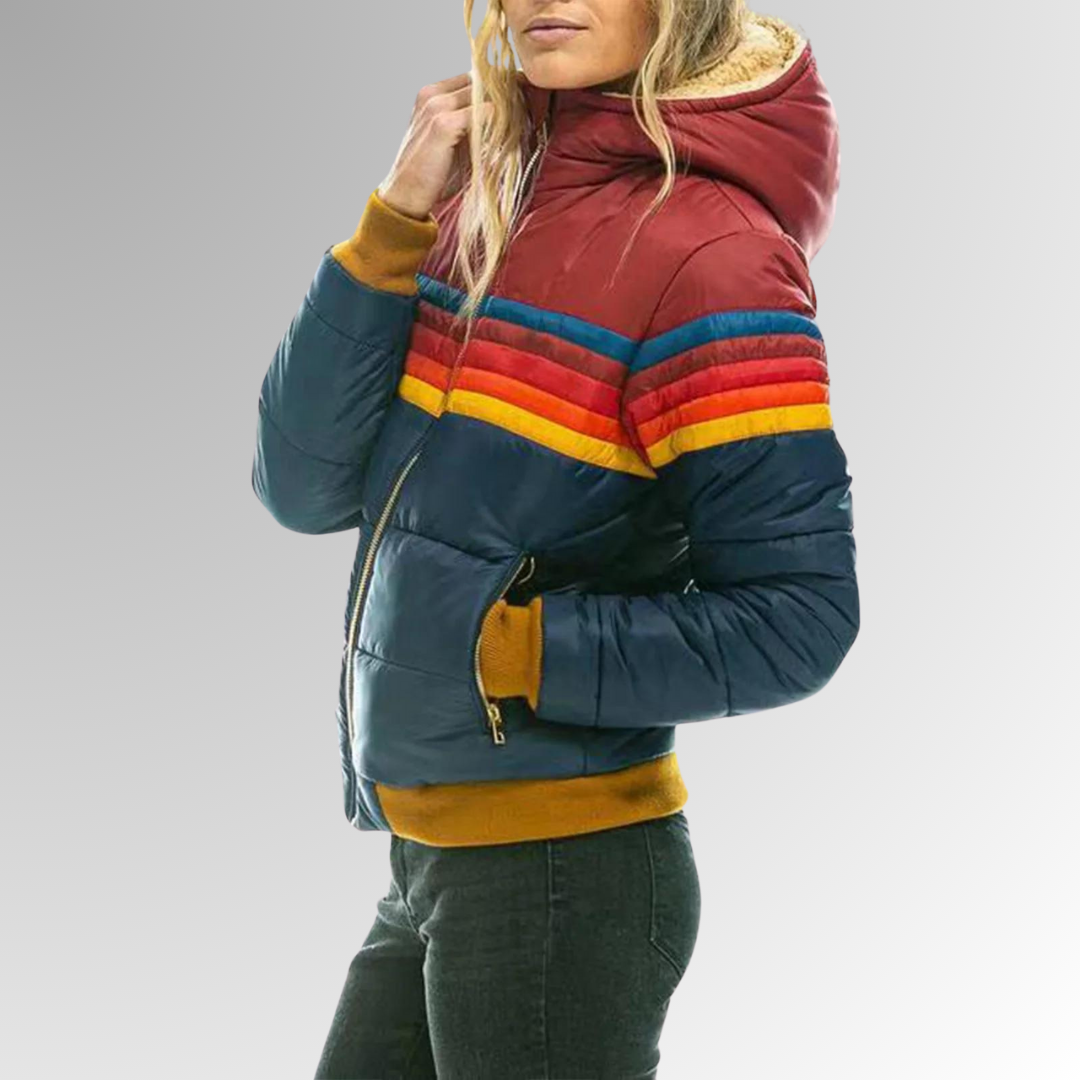 Femmes - Veste - Polaire colorblock - Imperméable à capuche - Confort et style pour toutes les occasions