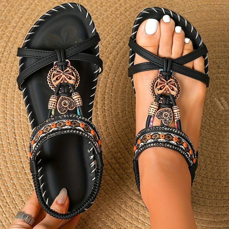 Femmes - Sandales - Matériaux de haute qualité - Forme confortable, style décontracté - Chaussures d'été