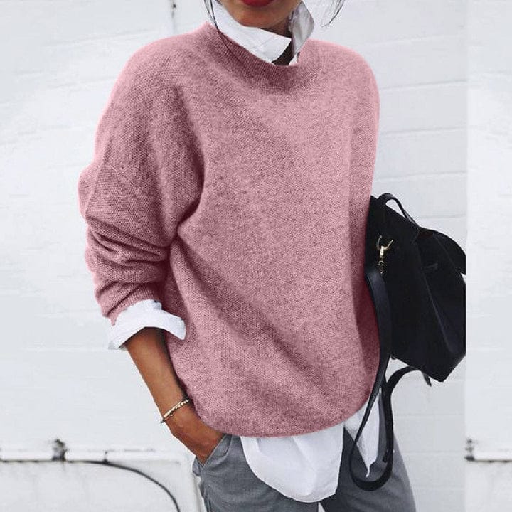Femmes - Pull - Tricoté Doux - Col Rond Manches Longues - Confort et Élégance pour Toutes Occasions