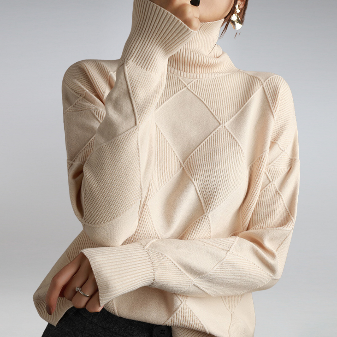 Femmes - Pull en tricot doux et chaud - Tissu doux - Vêtements d'hiver confortables - Pull en laine tendance