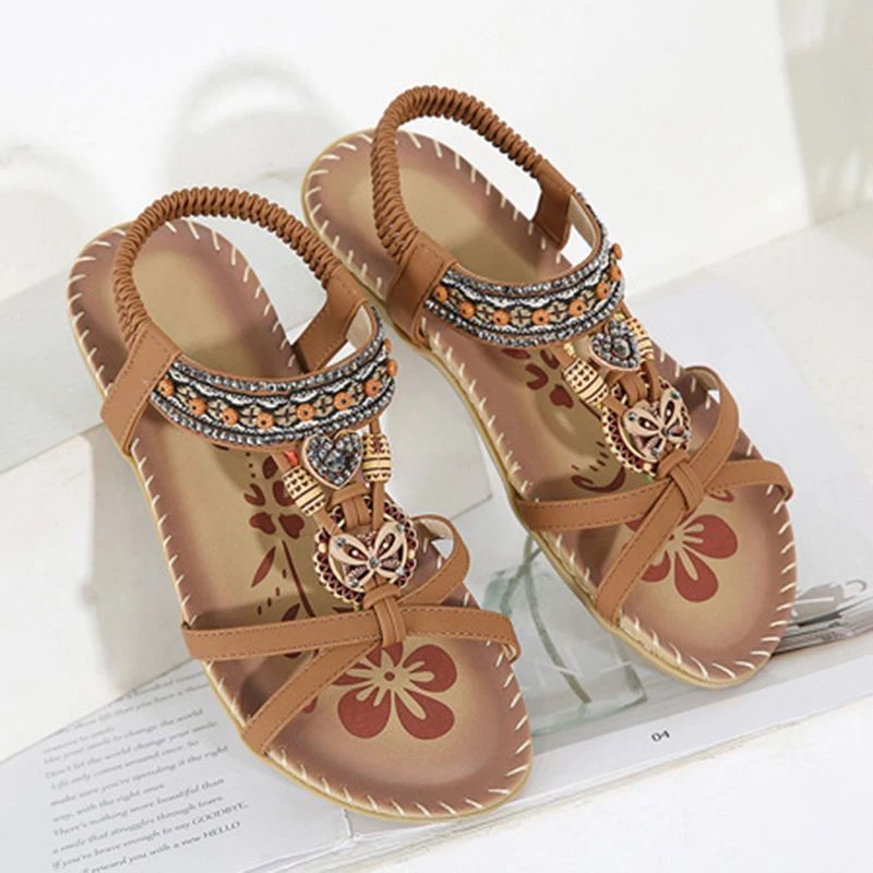 Femmes - Sandales - Matériaux de haute qualité - Forme confortable, style décontracté - Chaussures d'été