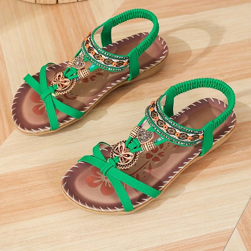 Femmes - Sandales - Matériaux de haute qualité - Forme confortable, style décontracté - Chaussures d'été