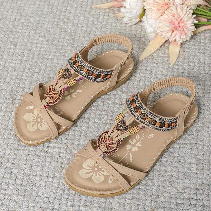 Femmes - Sandales - Matériaux de haute qualité - Forme confortable, style décontracté - Chaussures d'été