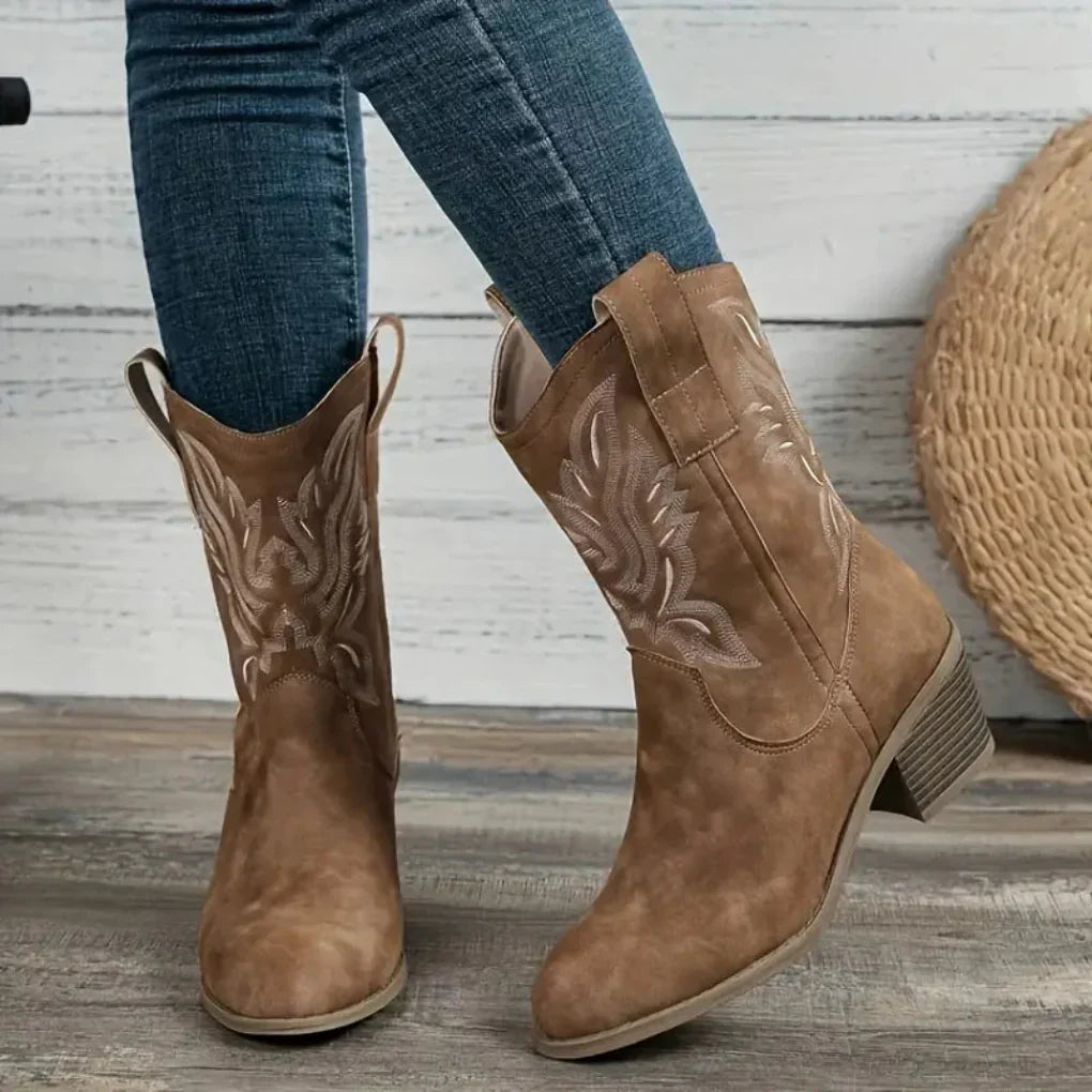 Femmes - Bottes de cowboy - Cuir - Western classiques - Chic look tendance