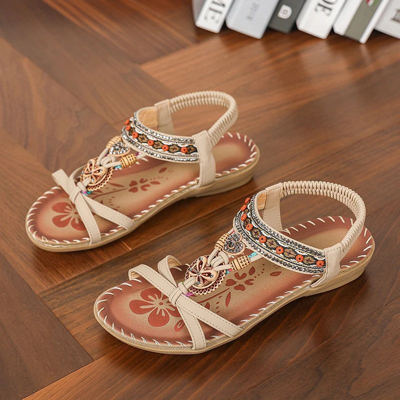 Femmes - Sandales - Matériaux de haute qualité - Forme confortable, style décontracté - Chaussures d'été