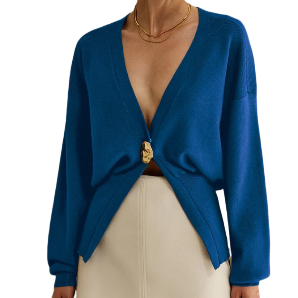 Femmes - Cardigan élégant - Tissu doux - Superposition chic avec fermeture à boutons - Mode intemporelle