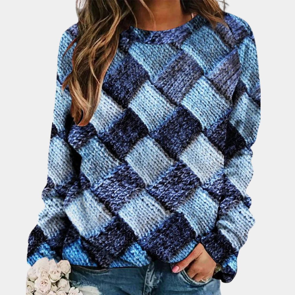 Femmes - Pull tricoté coloré - Tissu doux - Coupe décontractée - Mode tendance et confortable