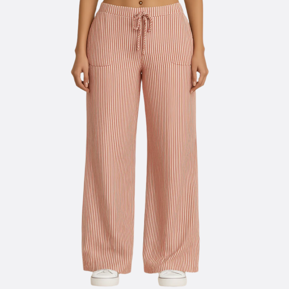 Femmes - Pantalon - Rayé tendance - Tissu confortable et stylé - Idéal pour un look chic