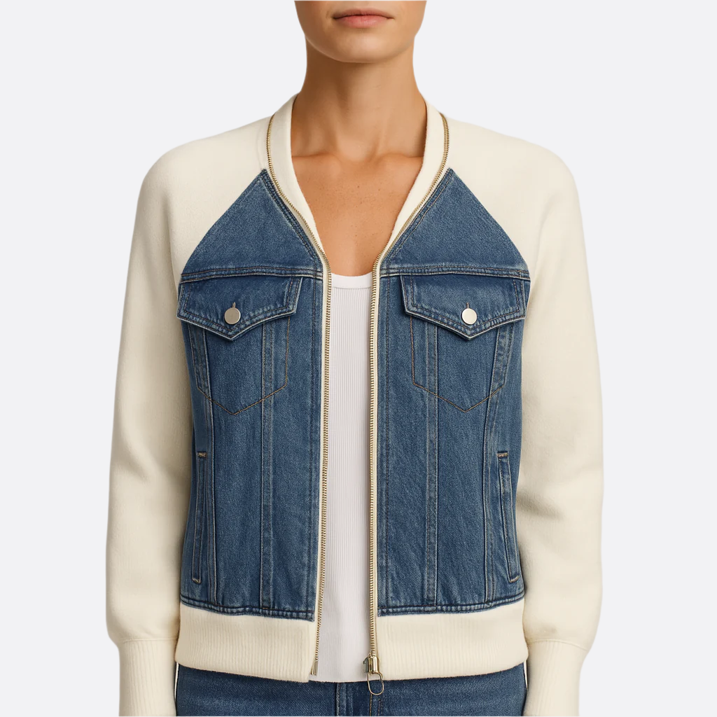Femmes - Veste en jean classique - Denim souple et durable - Tendance et polyvalente