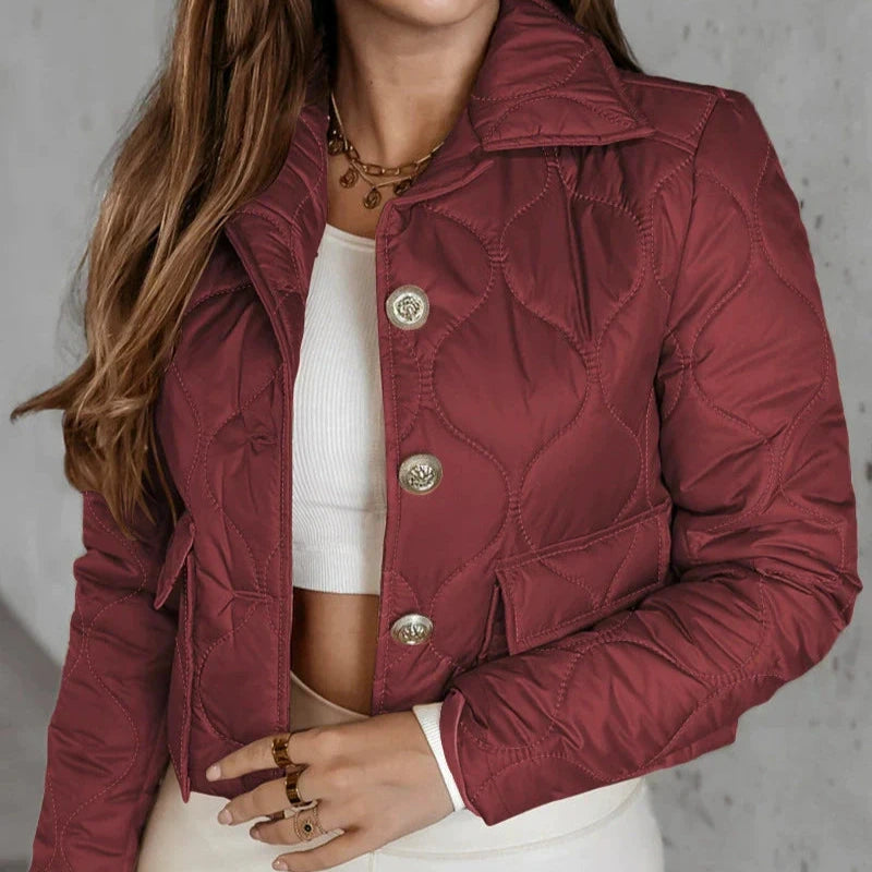 Femmes - Veste matelassée à coupe courte - Légère