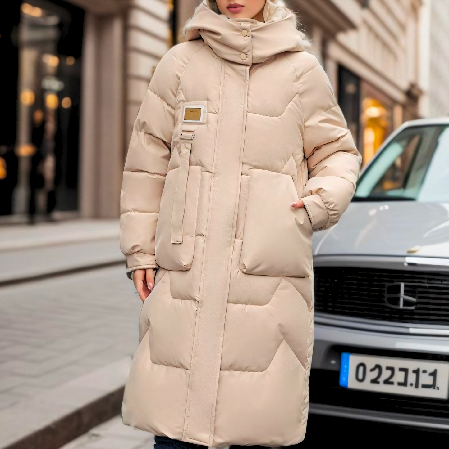 Femmes - Manteau d'hiver long et bouffant - Chaud et élégant