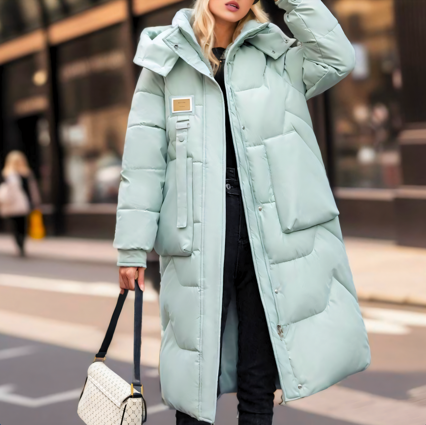 Femmes - Manteau d'hiver long et bouffant - Chaud et élégant