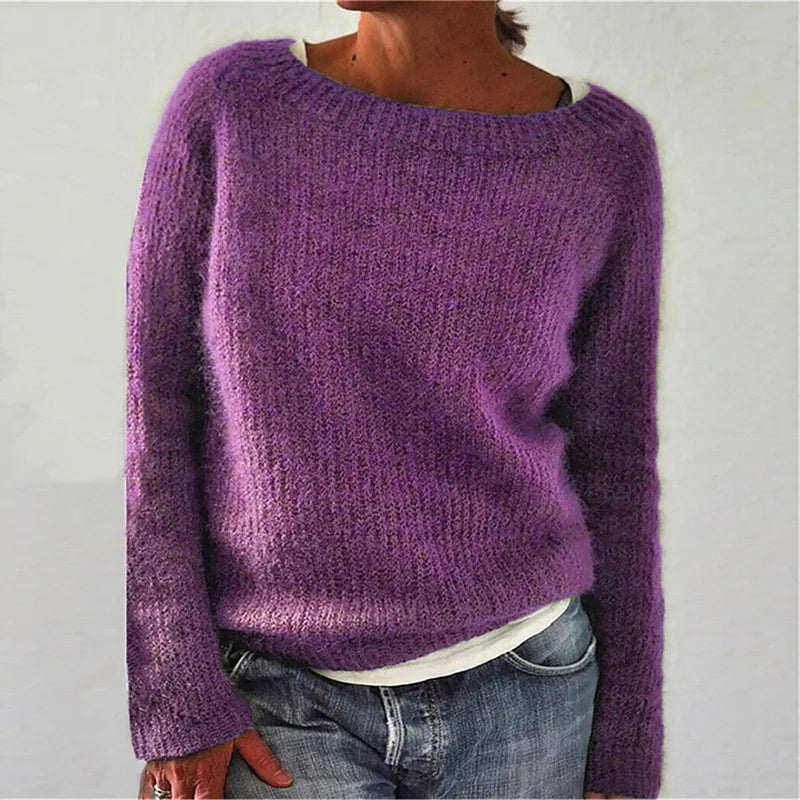 Femmes - Pull en tricot à manches longues - Coupe ample