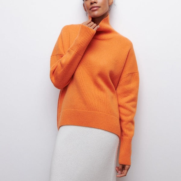 Femmes - Pull à col roulé doux - Tricots douillets
