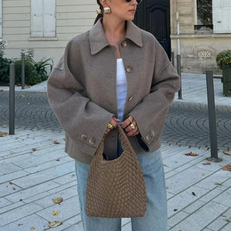 Femmes - Veste Élégante - Laine - Chic et Confortable - Mode Féminine