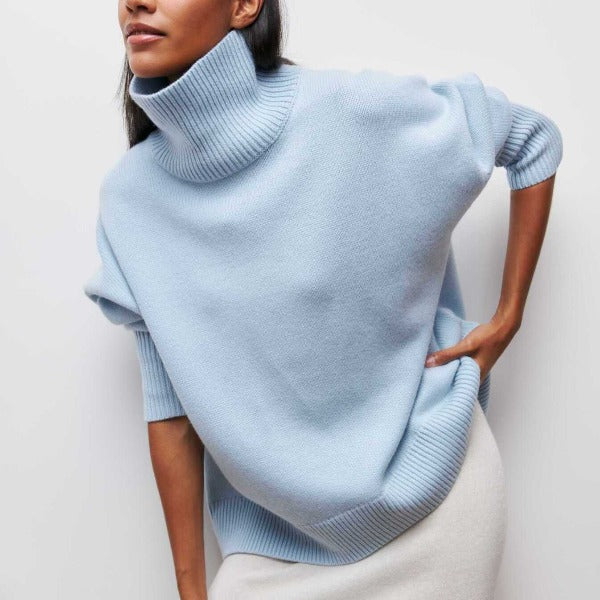 Femmes - Pull à col roulé doux - Tricots douillets