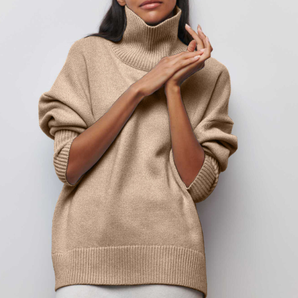 Femmes - Pull à col roulé doux - Tricots douillets
