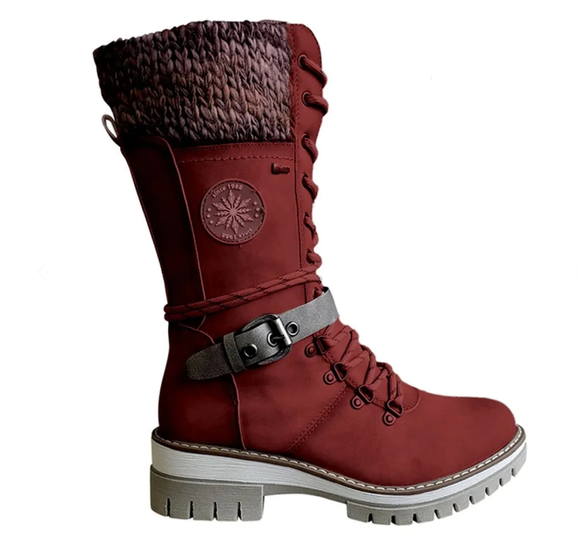 Femmes - Bottes d'hiver - Fermeture éclair latérale - Style élégant - Confort et chaleur