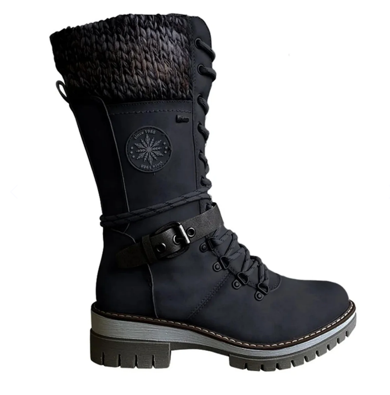 Femmes - Bottes d'hiver - Fermeture éclair latérale - Style élégant - Confort et chaleur