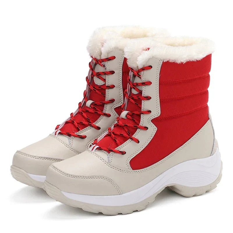 Femmes - Bottes de neige à plateforme - Semelle haute - Chaudes, élégantes et confortables pour l'hiver