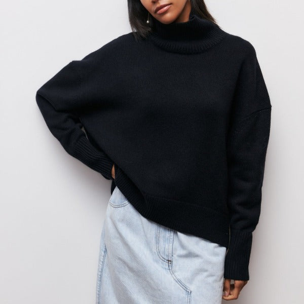 Femmes - Pull à col roulé doux - Tricots douillets