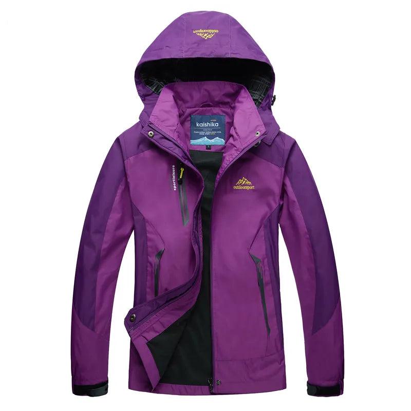Femmes - Veste coupe-vent avec capuche - Imperméable et légère - Protection idéale contre les intempéries