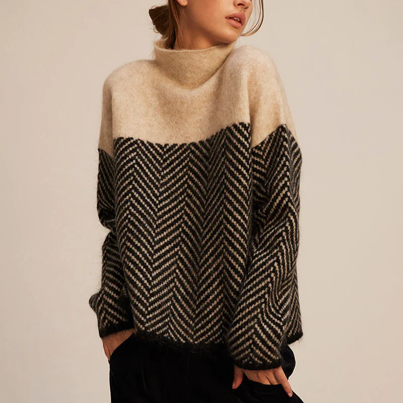 Femmes - Pull à col roulé en cachemire - Soft & Cosy