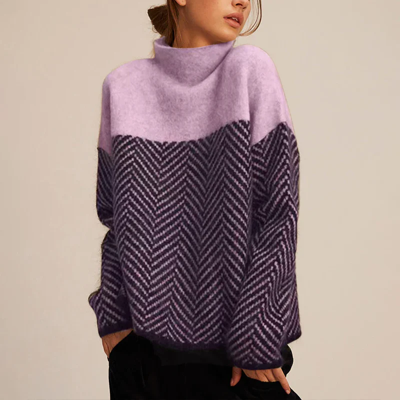 Femmes - Pull à col roulé en cachemire - Soft & Cosy