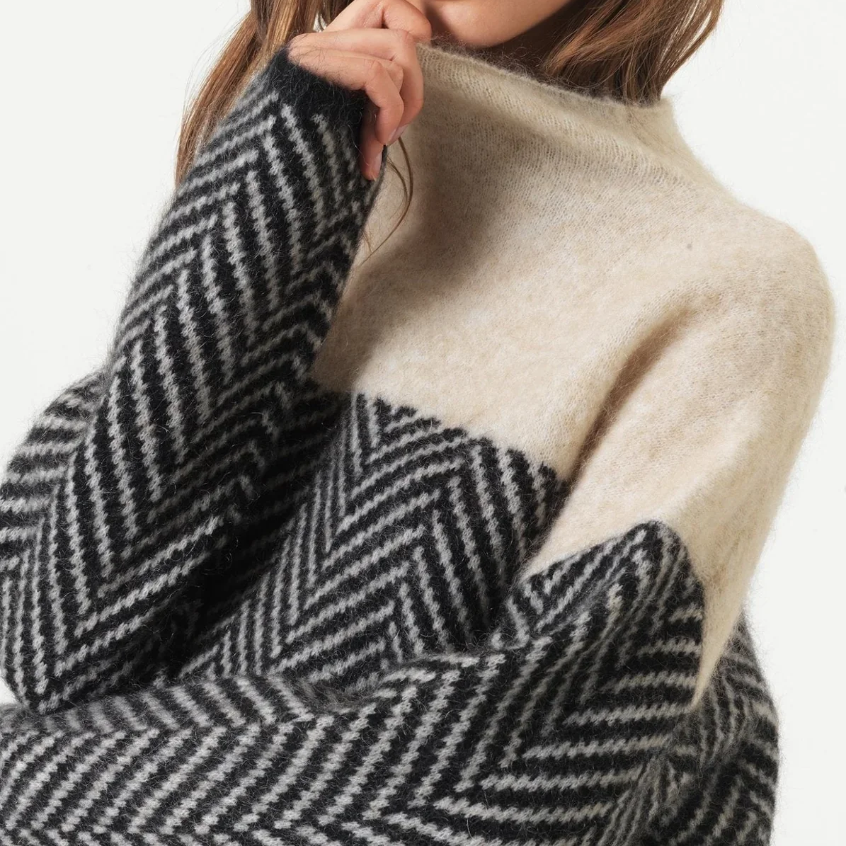 Femmes - Pull à col roulé en cachemire - Soft & Cosy