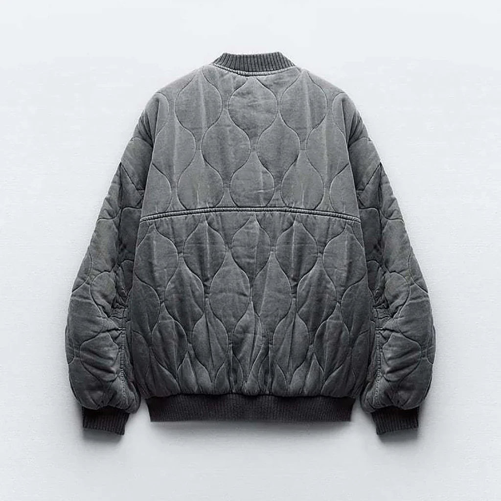 Femmes - Veste d'hiver ample - Design matelassé