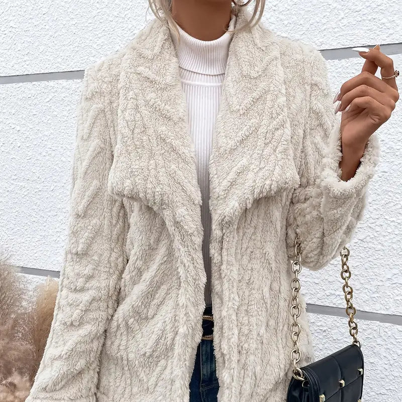 Femmes - Veste polaire - Tissu doux - Son design à devant - Chaud pour un style décontracté