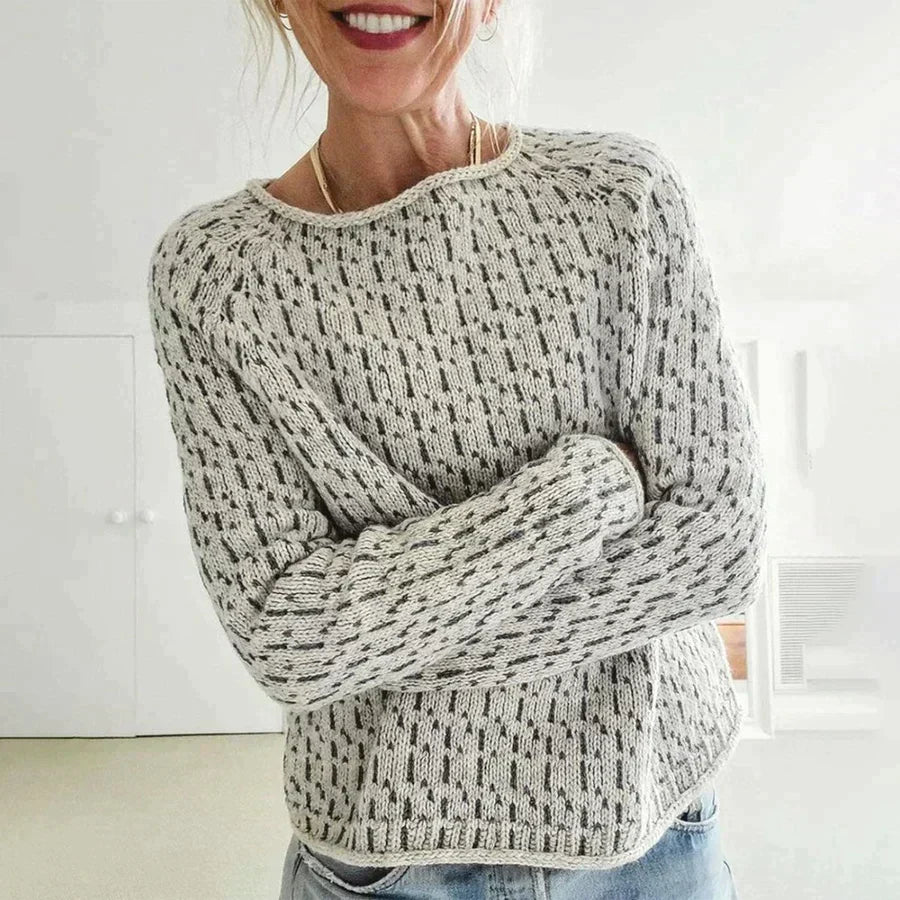 Femmes - Pull Tricoté Élégant - Tissu doux - Long Manches - Pull Confortable pour un Style Chic