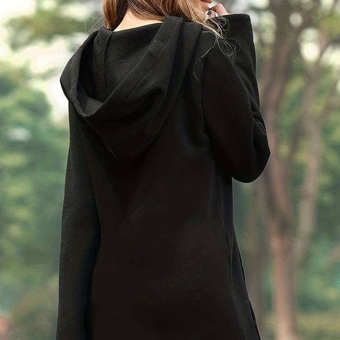 Femmes - Sweat à Capuche Long - Doux et Élégant - Style Confortable pour Toutes Occasions