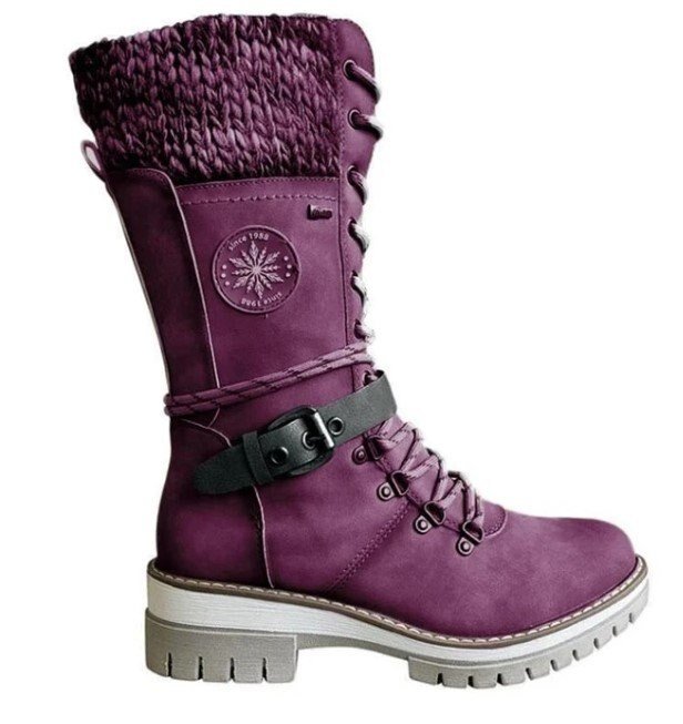 Femmes - Bottes d'hiver - Fermeture éclair latérale - Style élégant - Confort et chaleur