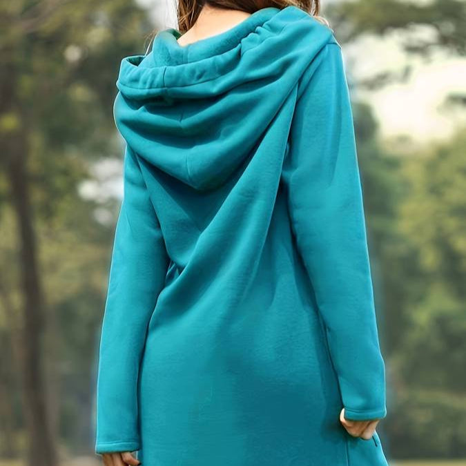 Femmes - Sweat à Capuche Long - Doux et Élégant - Style Confortable pour Toutes Occasions