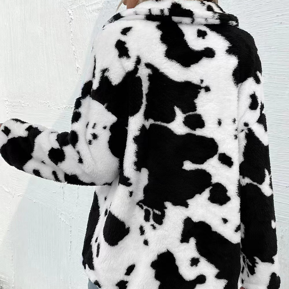 Femmes - Manteau polaire en peluche - Coupe décontractée