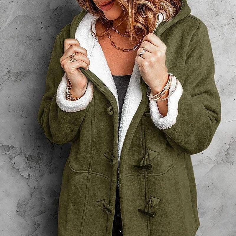 Femmes - Veste à capuche - Polaire - Style hiver à capuche