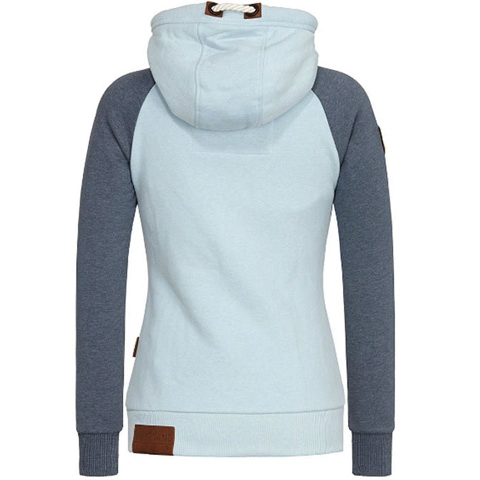 Femmes - Sweat - Capuche zippé en maille - Manches longues - Confort et style décontracté
