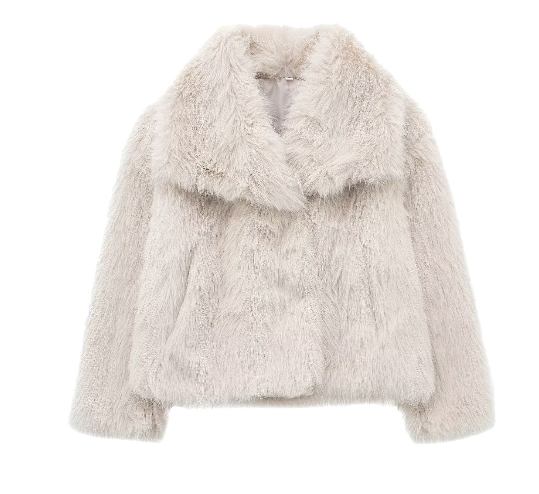 Femmes - Veste d'hiver en fausse fourrure - Élégance et confort - Vêtements d'extérieur tendance