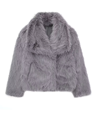 Femmes - Veste d'hiver en fausse fourrure - Élégance et confort - Vêtements d'extérieur tendance